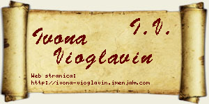 Ivona Vioglavin vizit kartica